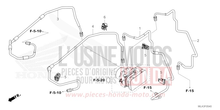 BREMSLEITUNG von CMX 1100 "Rebel" GUNMETAL BLACK METLLIC (NHC52) von 2022